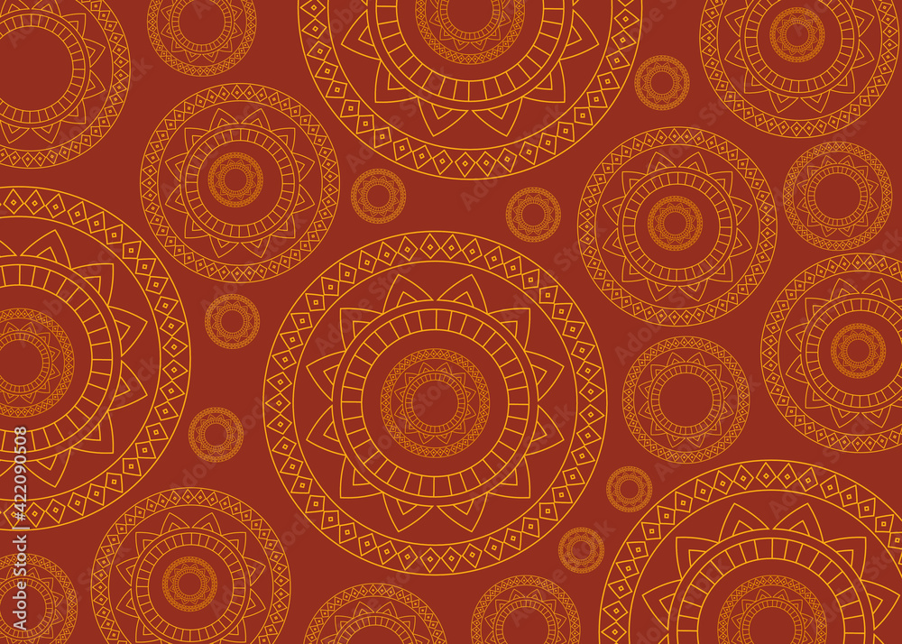Mandala background template for commercial