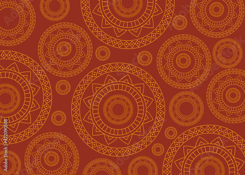 Mandala background template for commercial