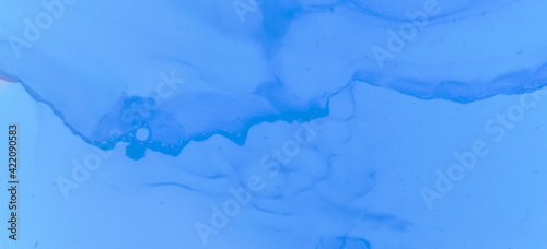 Blue Watercolour Paint Background. Abstract Ink Stains Texture. Gradient Ink Stains Texture. Pink Pastel Flow Splash. Pastel Fluid Liquid. Blue Pastel Flow Design. Contemporary Color Background.