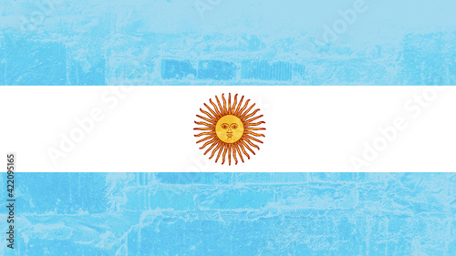 wall texture argentinian flag