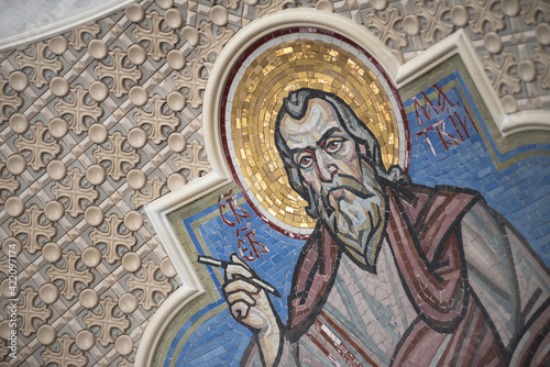 Obraz na płótnie Mosaic icon the apostle and evangelist Matthew