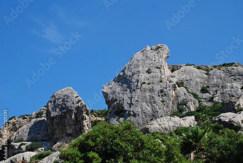 The rocky peaks of the Tramuntana mountains in the Boquer valley trail near Puerto Pollensa on the Spanish island of Majorca  © newsfocus1