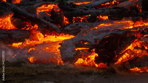 A small volcanic eruption at Mt Fagradalsfjall, Southwest Iceland - only about 30 km away from the capital of Reykjavík. The eruption began on the evening of March 19th and offers incredible scenes.