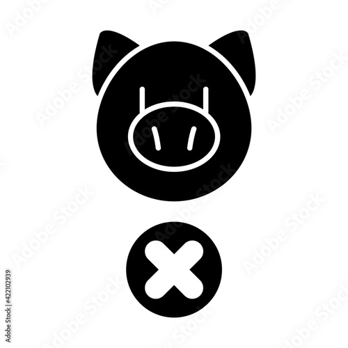 No pork icon
