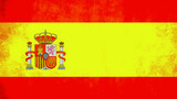Vintage Texture Spanish Flag. Bandera de España.