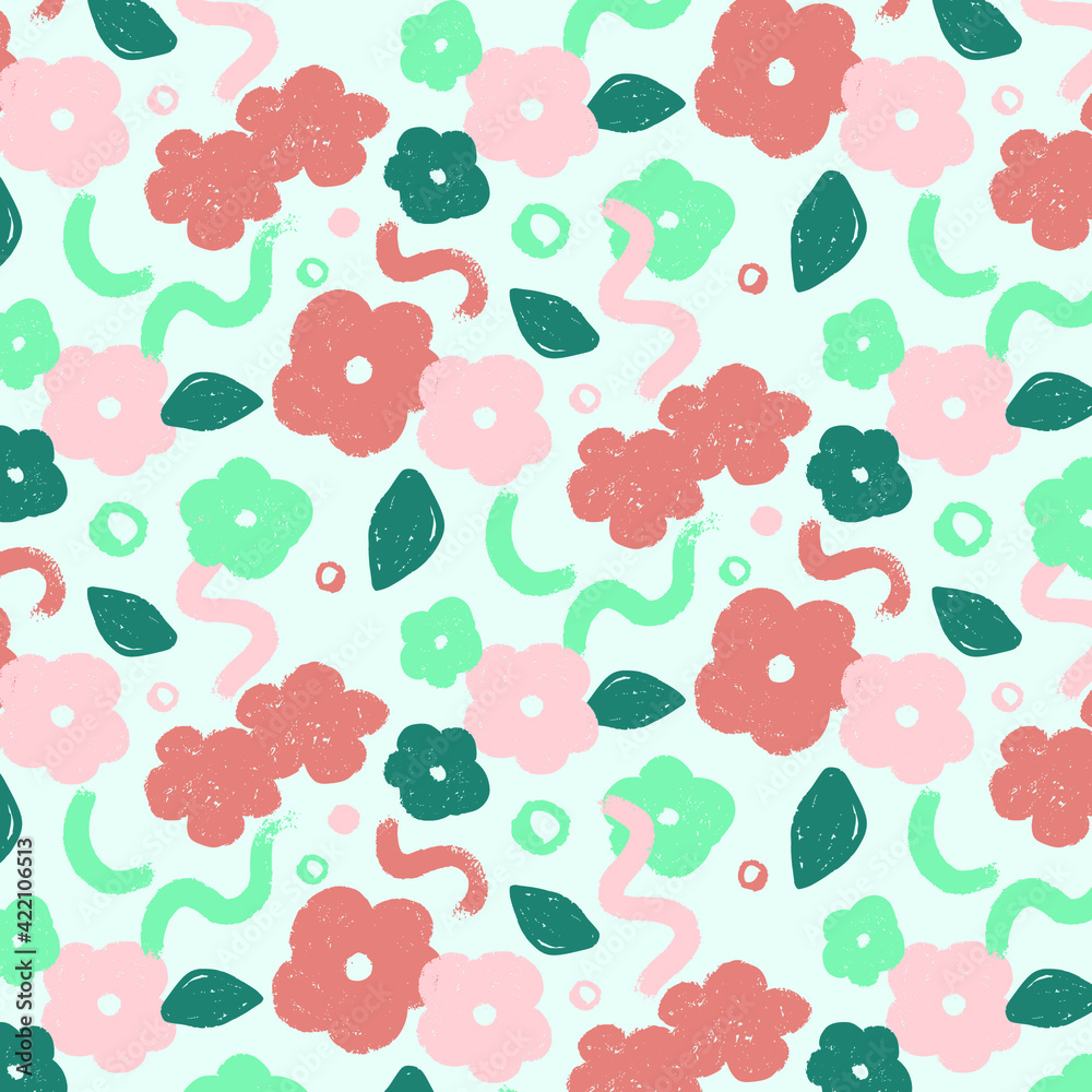 seamless pattern with flowers seamless pattern with flowers