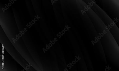 Abstract wave gray black dark gradient geometric background.Curved lines graphic design.