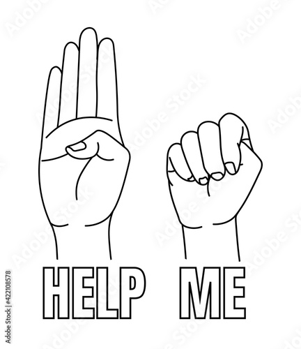 The Hand Signal for Help.
