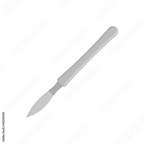 Scalpel icon. Medical scalpel. Vector Illustration.