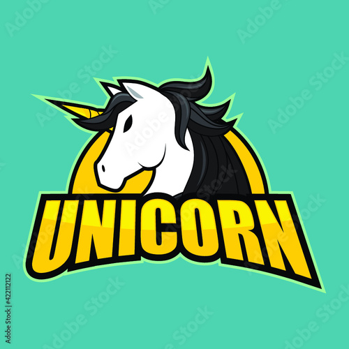 Logo design template with horse theme