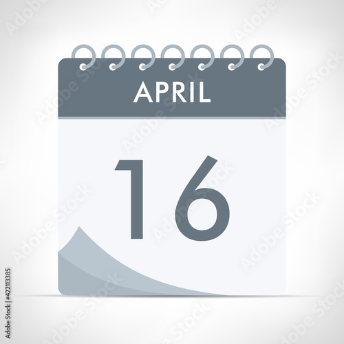 April 16 - Calendar Icon