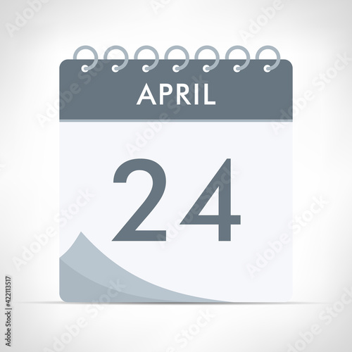April 24 - Calendar Icon