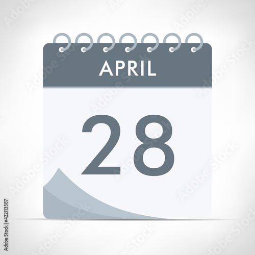 April 28 - Calendar Icon