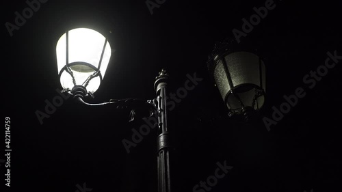 Turning on the lights on the streetlight