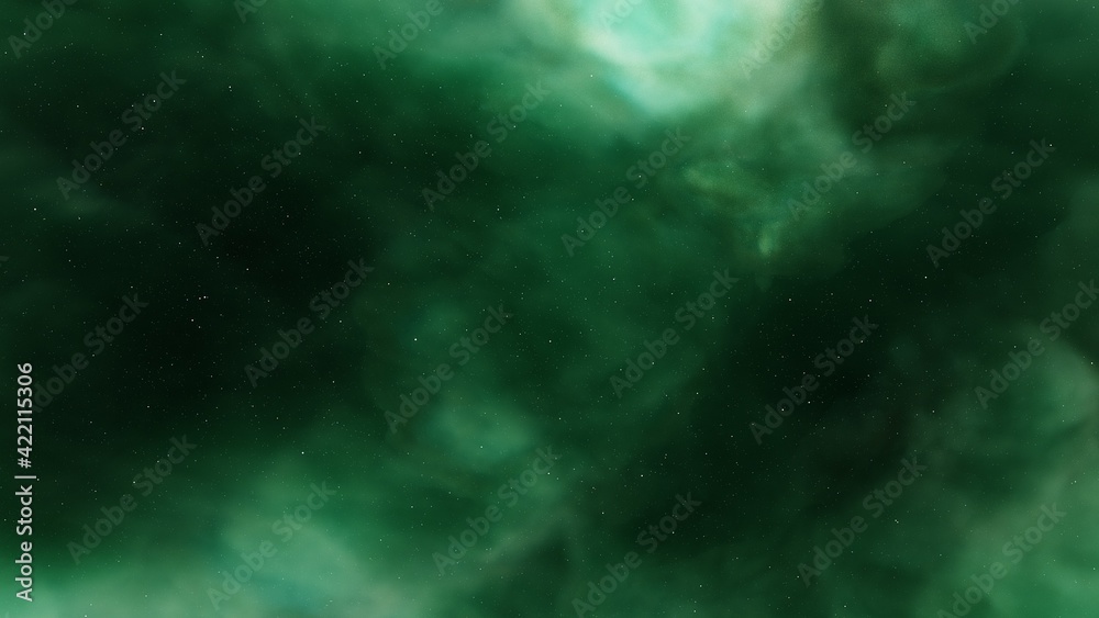 science fiction illustrarion, colorful space background with stars, nebula gas cloud in deep outer space 3d render