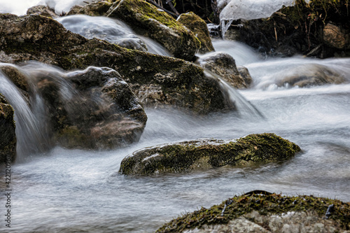 Water stream  Ilanovska valley  Low Tatras  Slovakia