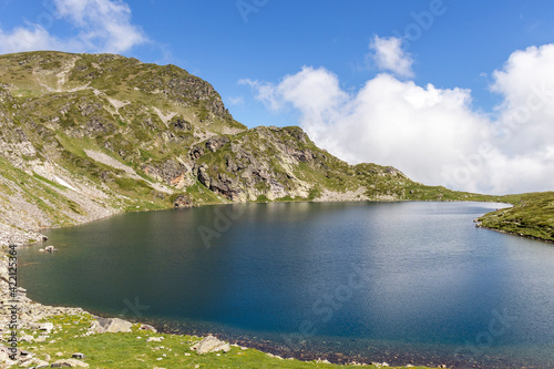 Fototapeta Naklejka Na Ścianę i Meble -  Landscape with The Kidney Lake, The Seven Rila Lakes, Bulgaria