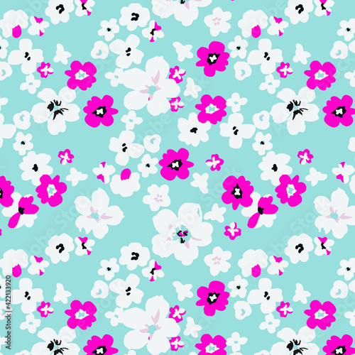 Floral background for textiles.