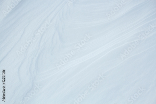 Patterns on the snow. Texture. background. snow - background with empty space for text