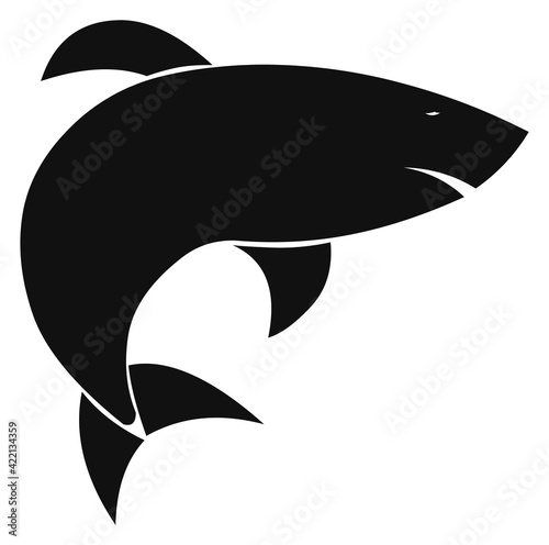 Shark Silhouette stock illustration