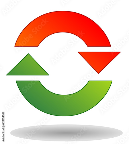 Refresh Logo Icon Vector illustration