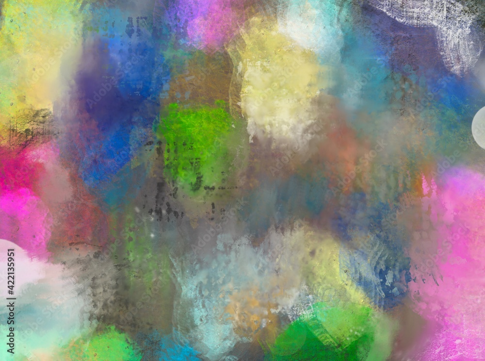 Abstract artistic image created by digital brushes