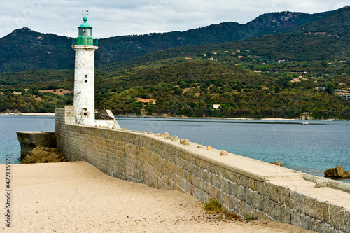 Lighthouse at Propriano  Corsica  France