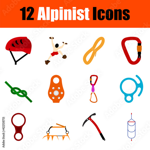 Alpinist Icon Set