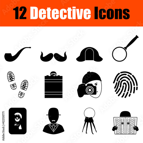 Detective Icon Set