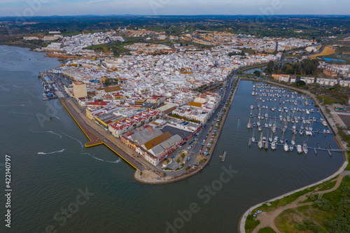 Aerial view of Ayamonte in Huelva Spain photo