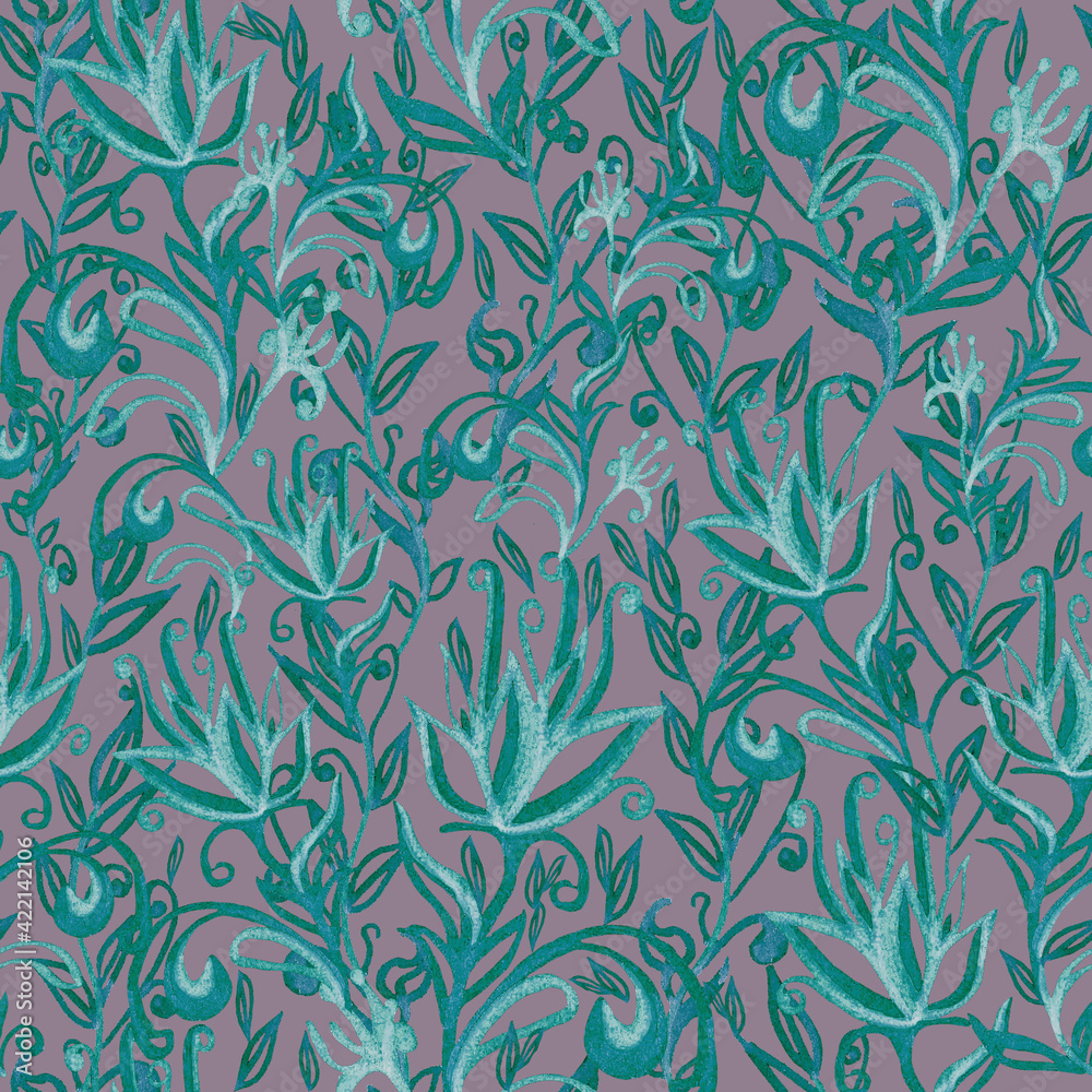 Fototapeta premium seamless floral pattern