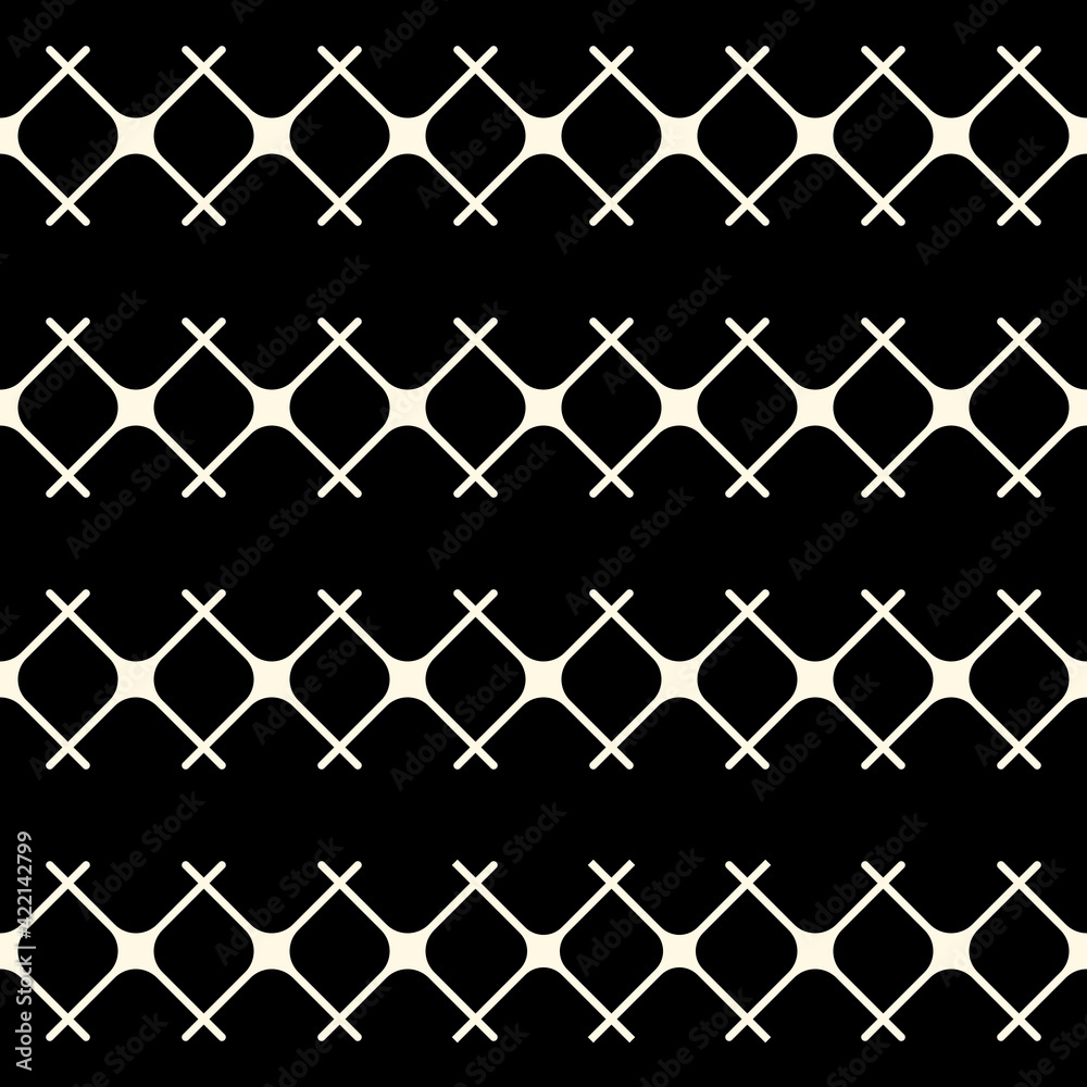 Abstract Crosses Pattern. Vector Crosses.