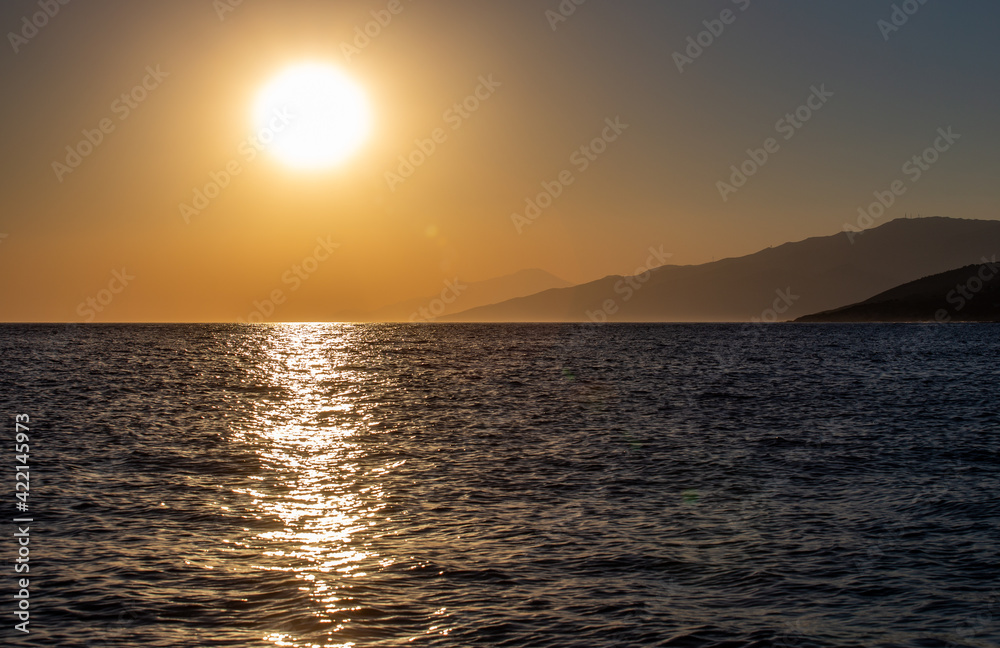 sunrise in Icaria, Greece