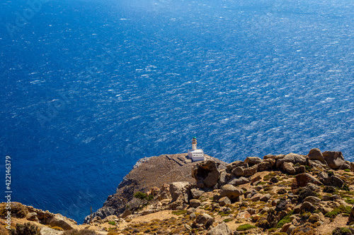 Lighthouse in greece photo