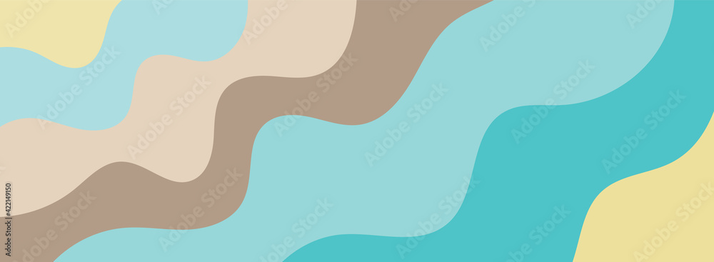 Background with waves of the sea, template for splash. Blue, brown and yellow are trendy pastel shades for summer designs. Background with waves of the sea, template for splash. Blue, brown and yellow are trendy pastel shades for summer designs.