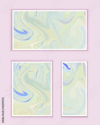 Abstract painting can be used as a trendy background for wallpapers, posters, cards, invitations, websites. Modern artwork. Marble effect painting