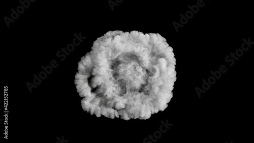Explosion of Smoke Slow Motion Abstract Background