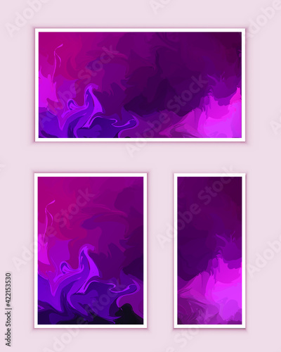 Abstract painting can be used as a trendy background for wallpapers, posters, cards, invitations, websites. Modern artwork. Marble effect painting