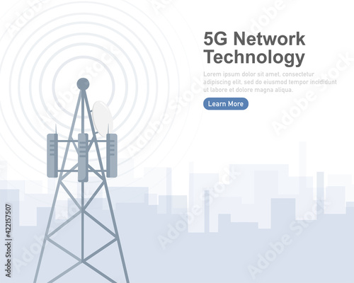 5g network technology. Abstract icon. 3d vector background. Home network. Business concept. Abstract background. Internet technology.
