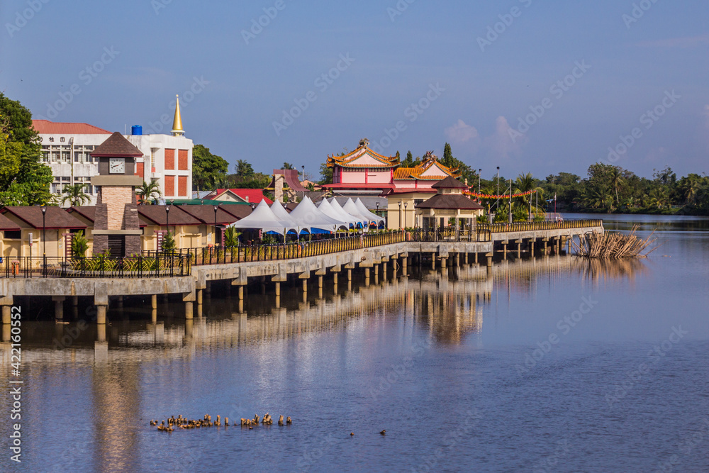 View of a riverfront in Papar, Sabah, Malaysia View of a riverfront in Papar, Sabah, Malaysia