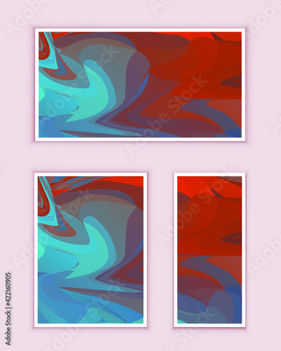 Abstract painting can be used as a trendy background for wallpapers, posters, cards, invitations, websites. Modern artwork. Marble effect painting
