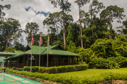 SEPILOK, MALAYSIA - FEBRUARY 19, 2018: Entrance of Sepilok Orangutan Rehabilitation Centre, Sabah, Malaysia photo