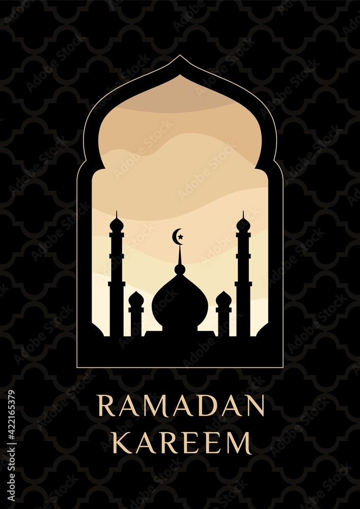 Ramadan Kareem 2021 islamic vector design banner celebration greeting ...