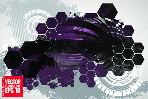 Futuristic technology style. Elegant background for business tech presentations