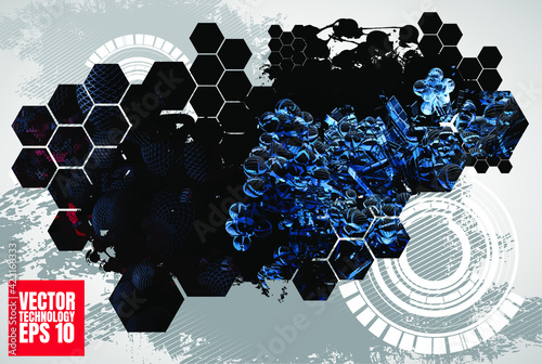 Futuristic technology style. Elegant background for business tech presentations