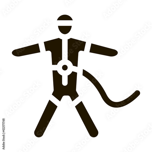 Parachute Icon Vector Glyph Illustration