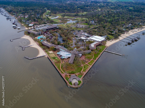 Aerial view of Point Clear, Alabama 