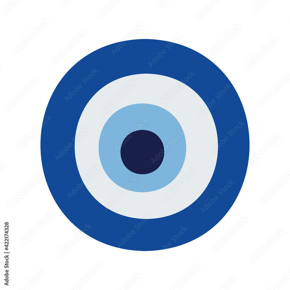 Turkish amulet against the evil eye. Blue eye. Guardian Nazar. An attribute of traditional pre-Islamic Turkic apotropic magic. Turkish amulet against the evil eye. Blue eye. Guardian Nazar. An attribute of traditional pre-Islamic Turkic apotropic magic.