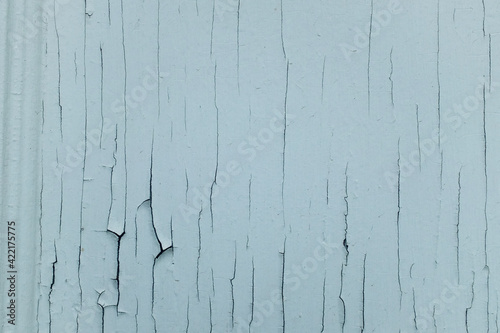 Fototapeta Naklejka Na Ścianę i Meble -  Cracked white paint on wood panel