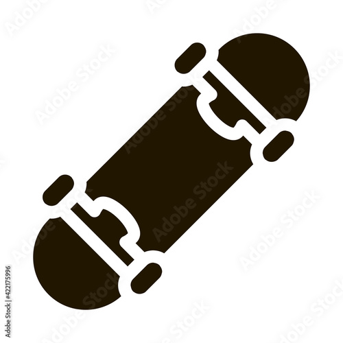 Skate with Wheels Icon Vector Glyph Illustration